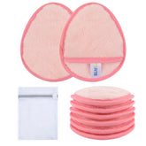 SINLAND reusable makeup remover pad for the face with soft microfiber texture for gentle cleansing