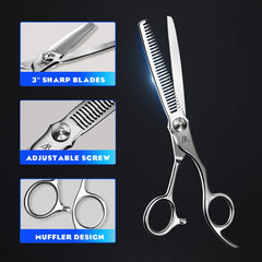 Sirabe 440C stainless steel blades close-up for sharp cuts