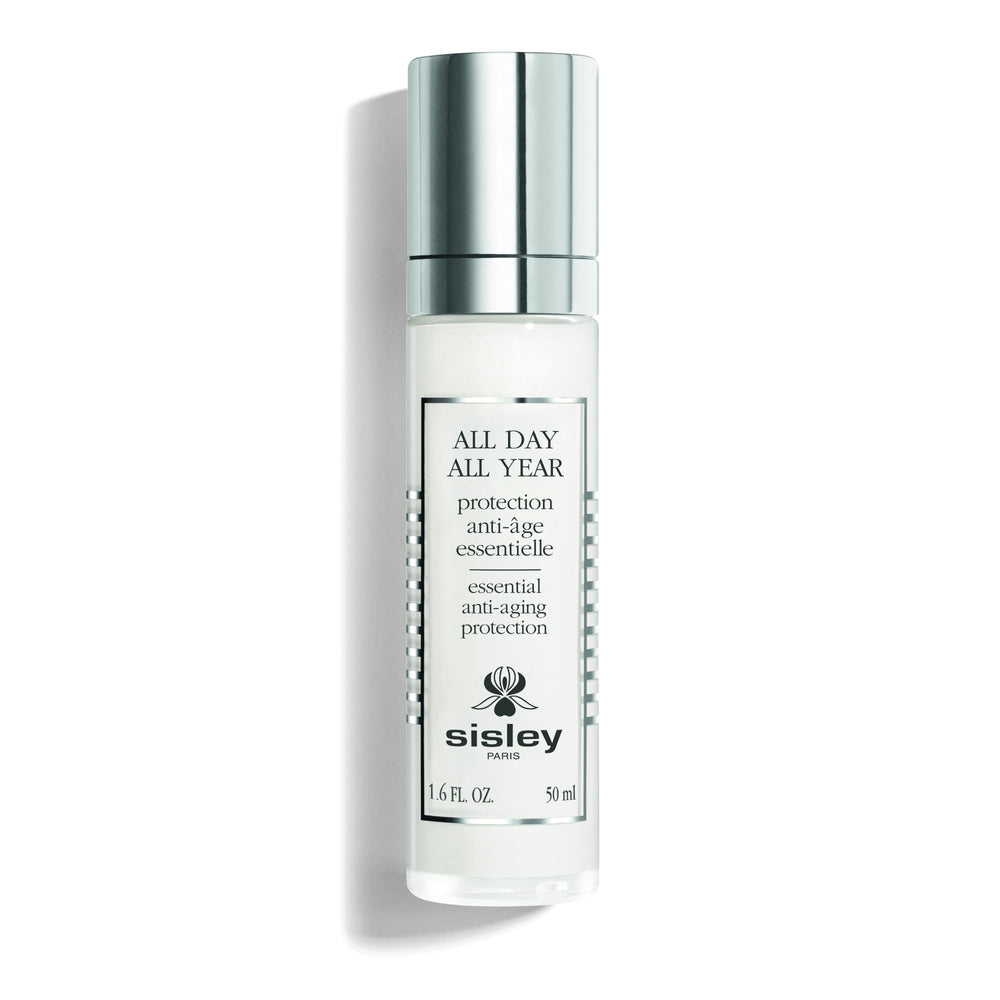 Sisley Paris All Day All Year bottle with pump for easy daily protection and application