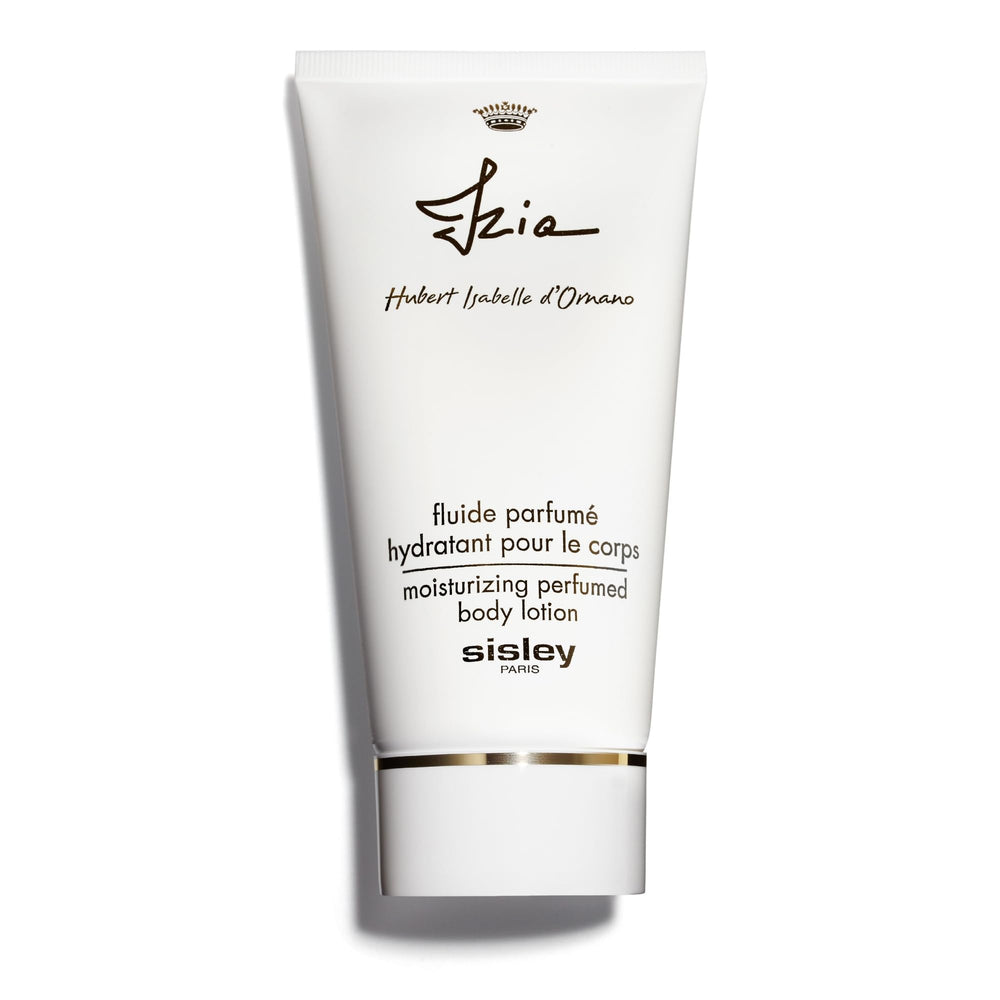 Sisley Paris Izia moisturizing lotion bottle for gentle hydration and smooth skin.