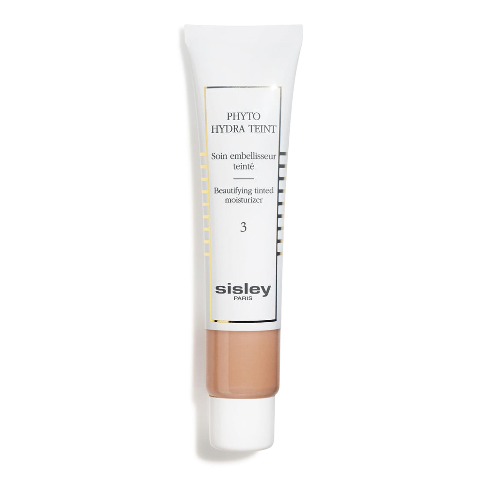 Sisley Paris Phyto-Hydra Teint No.3 Golden bottle showing light coverage and radiant finish.