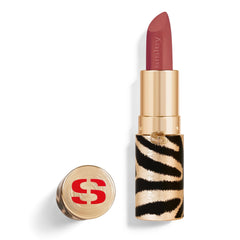 Sisley Paris Phyto-Rouge Velvet Beige Bloom 11 application shows rich color and velvety smooth lips.