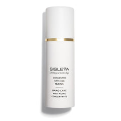 Sisley Paris Sisleya Hand Care bottle close-up with non-greasy, velvety finish.