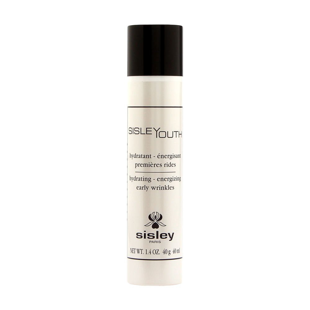 Sisley Youth Hydrating Emulsion bottle close-up showing silky texture and hydration benefits