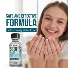 SISQUOC HEALTHCARE Stop Nail Biting clear nail polish provides a subtle protective coat