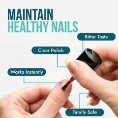 SISQUOC HEALTHCARE Stop Nail Biting nails coated with long-lasting clear finish