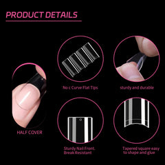 SITELENABY XL nail tips close-up showing smooth edges and ABS quality