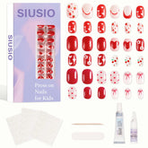 SIUSIO 3Pack kids nails kit box showing complete set for at home manicure fun