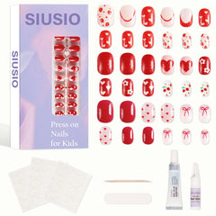 SIUSIO 3Pack kids nails kit box showing complete set for at home manicure fun