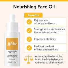 Six Gldn Nourishing Face Oil close-up texture highlighting lightweight absorption