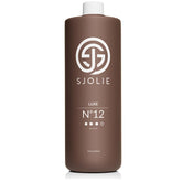 SJOLIE Luxe12 bottle shows a premium sunless solution for a natural home tan