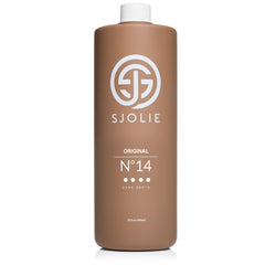 SJOLIE Sunless No.14 bottle pour showing even, bronze-ready formula