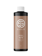 SJOLIE Sunless No.9 bottle demonstrates hydrating formula for a natural tan