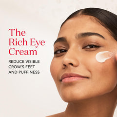 Close-up of SK-II under-eye cream texture suggests plumping and wrinkle-minimizing effects