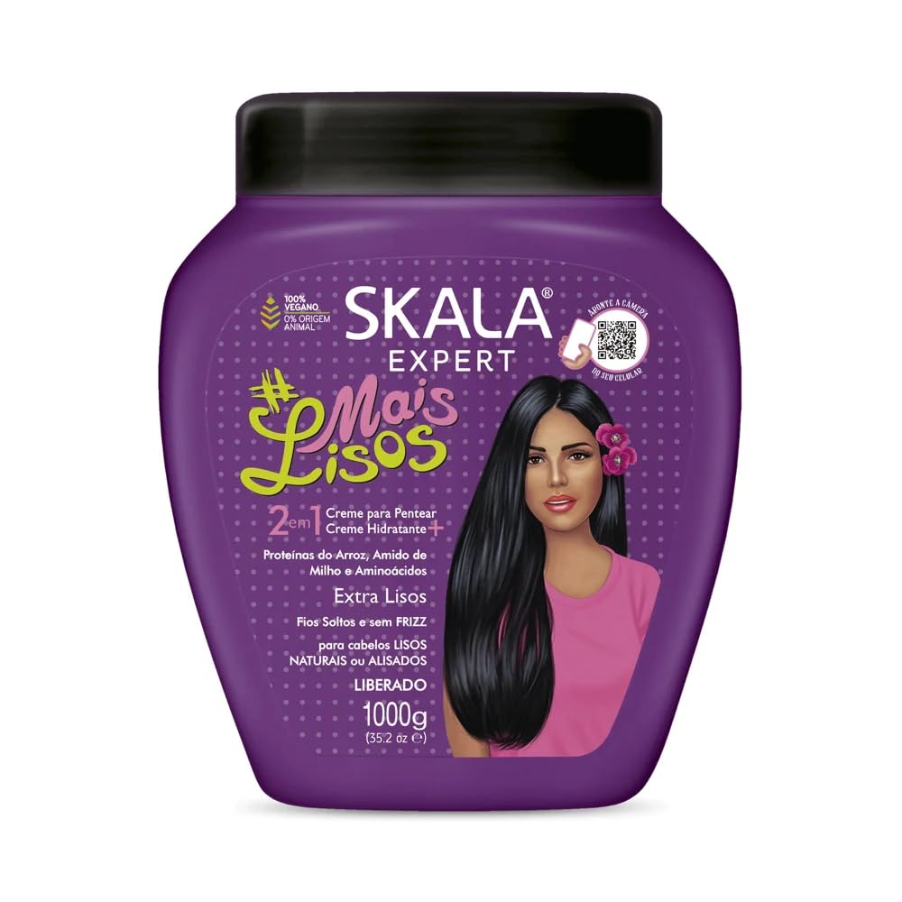 SKALA Smoother Hair Cream provides frizz-free, straight hair with protective coating and shine.
