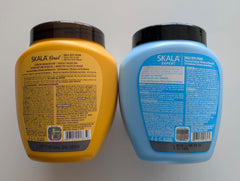 SKALA Cream-to-Comb demonstrates easy detangling and curl definition on damp hair.