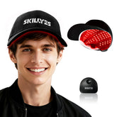 SKILLYES red light hair growth cap worn on head for at-home treatment
