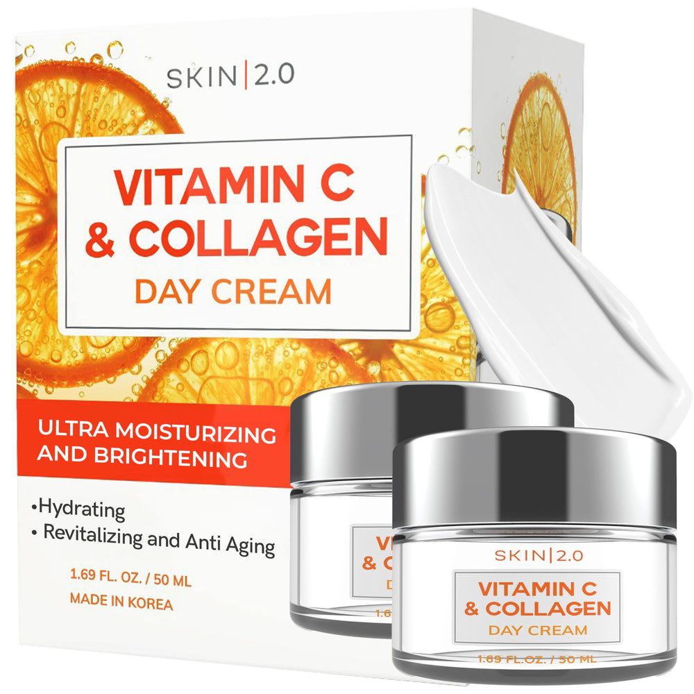 Skin 2.0 Day Cream 2-pack front view, highlighting nourishing hydration and brightening potential.