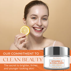 Skin 2.0 Vitamin C & Collagen packaging showcases cruelty-free Korean skincare ethos.