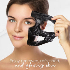 Applied layer of the Skin Aesthetics mask demonstrates even coverage for exfoliation.