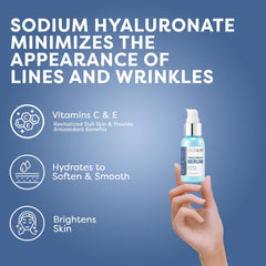 Product label for SKIN LAB Lift & Firm Serum emphasizing antioxidant blend