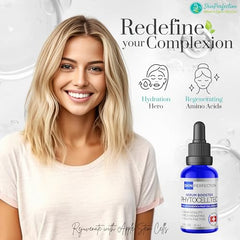 Skin Perfection DIY serum booster drops shown for easy mix with moisturizers.
