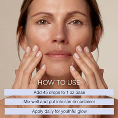 Skin Perfection hydration and firming serum close-up suggests smoother skin texture.