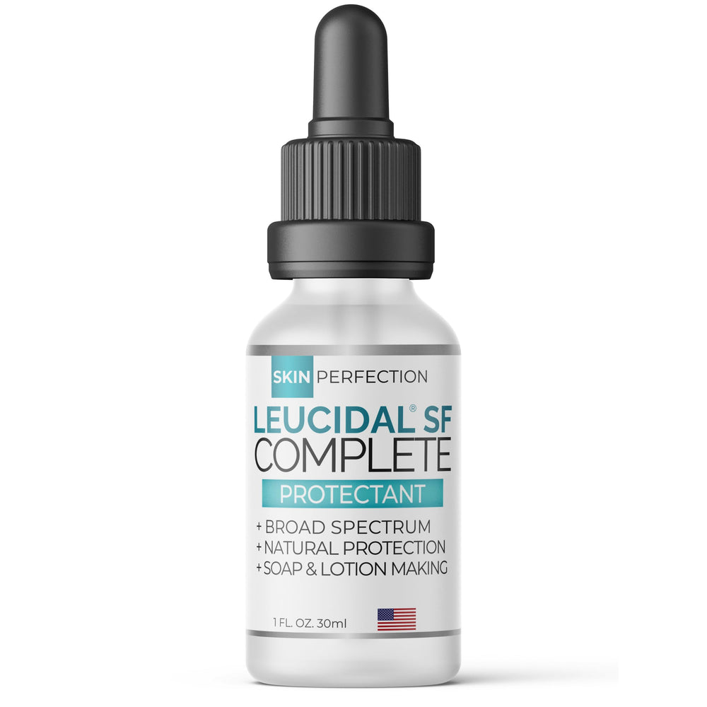 Skin Perfection Leucidal SF Complete bottle for DIY skincare with longer shelf-life.