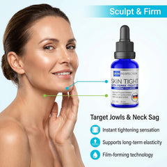 Closeup of Skin Perfection Pepha Tight label signaling a cosmetic-active for DIY firming.