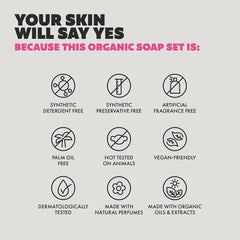 Skin Said Yes rose-scented soap bar for a delicate floral cleanse.