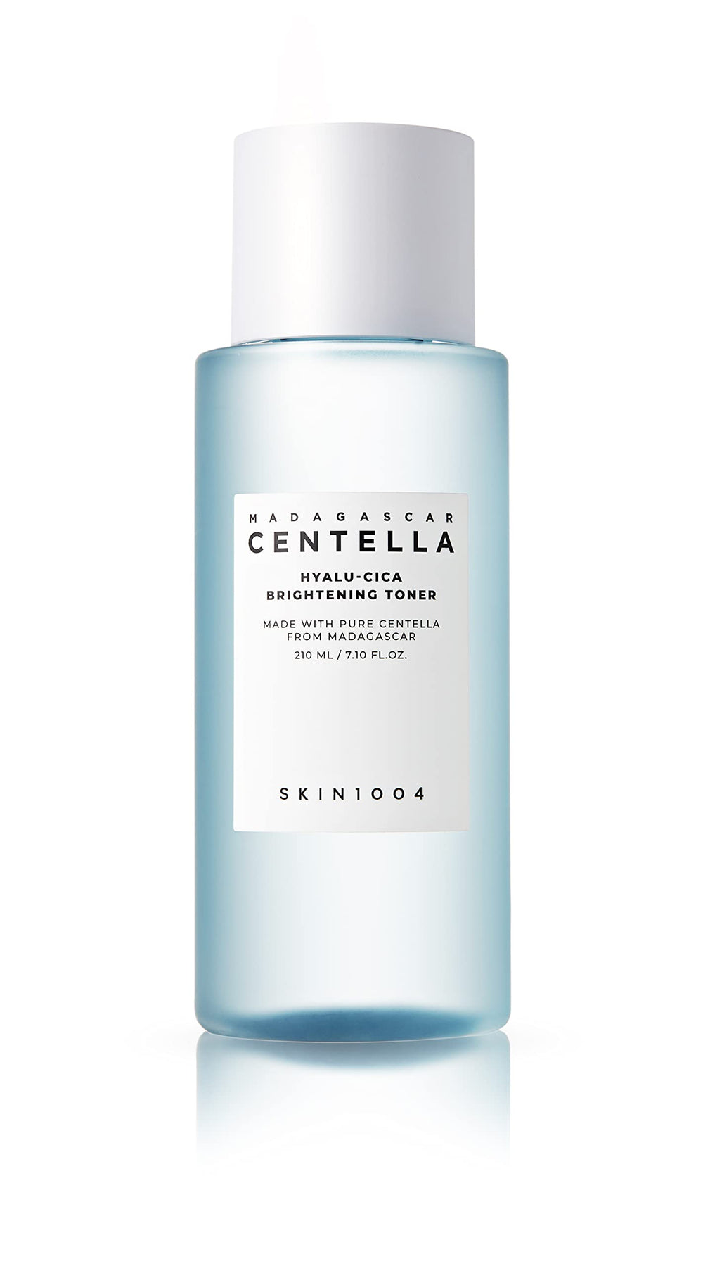 SKIN1004 Hyalu-CICA Toner bottle shows calming hydration and gentle exfoliation