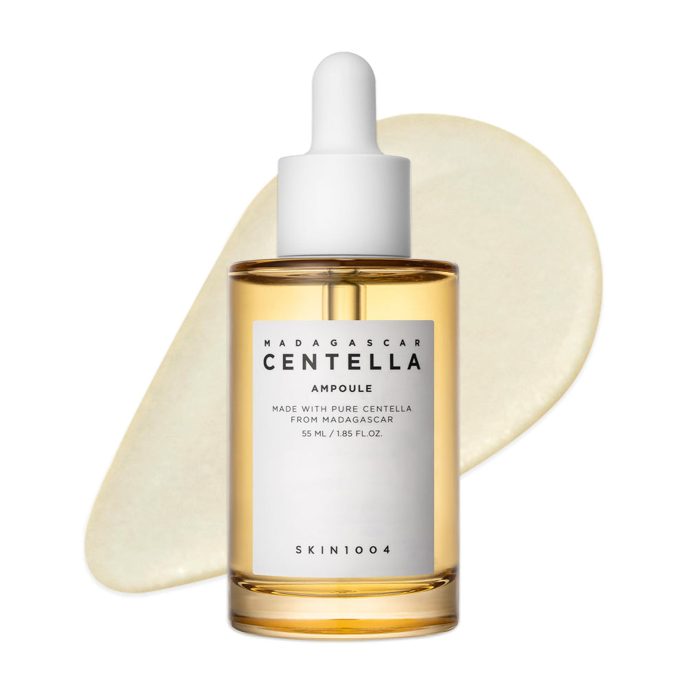 SKIN1004 Madagascar Centella ampoule bottle with light, non-sticky hydration.