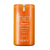 SKIN79 Super Plus Beblesh Balm Orange BB Cream jar showing rich shade 21 Yellow Beige for natural coverage