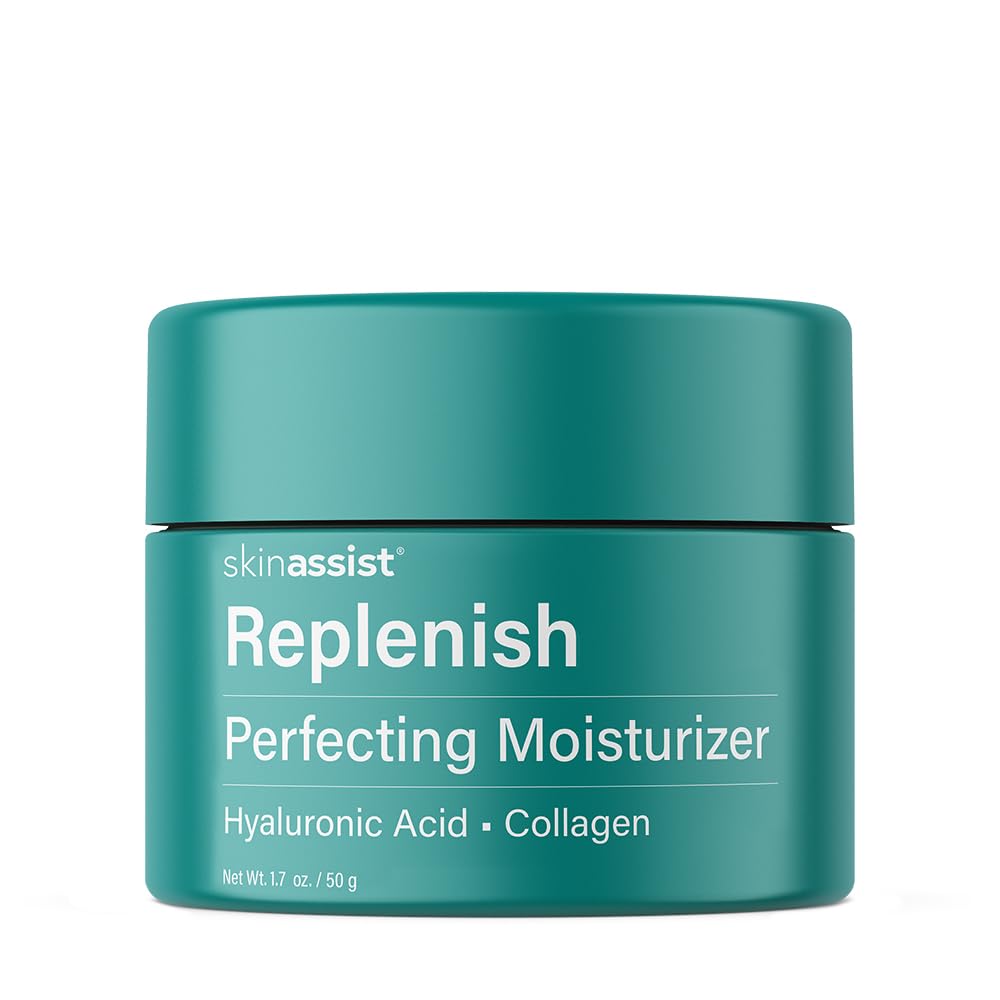 SKINASSIST Replenish face moisturizer jar close-up for daily hydration