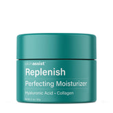 SKINASSIST Replenish face moisturizer jar close-up for daily hydration
