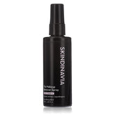 SKINDINAVIA makeup remover spray bottle close-up, gentle cleanse without drying or irritation