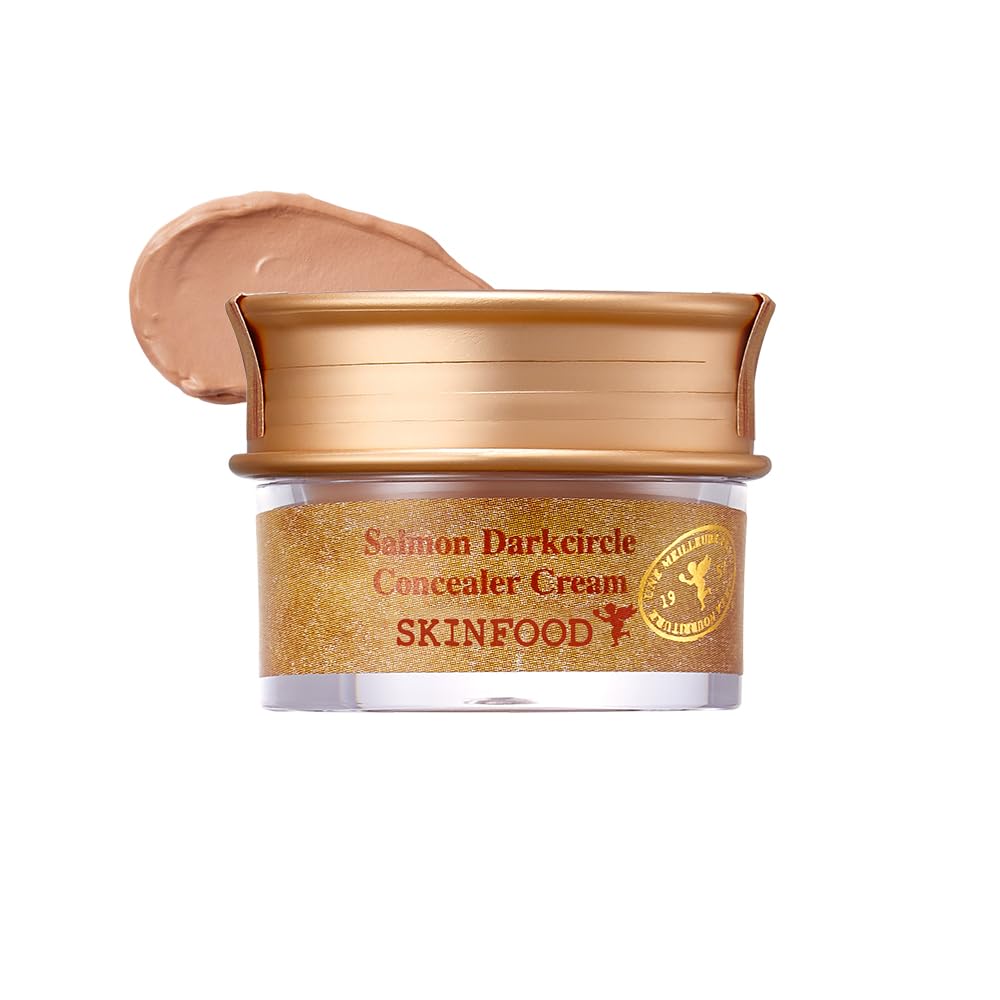 SKINFOOD Salmon Concealer packaging highlights Norwegian salmon oil for nourished under-eye skin