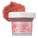 SKINFOOD1957 Strawberry Sugar Food Mask jar showcasing berry extracts for radiant skin.