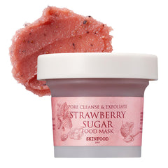 SKINFOOD1957 Strawberry Sugar Food Mask jar showcasing berry extracts for radiant skin.