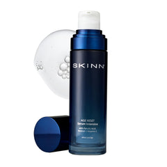 SKINN Deep Wrinkle Serum bottle in sleek packaging for daily use