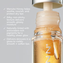 Silky glide application of SKINN lip oil for smooth lips
