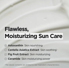 SKINSINS SPF50+ PA++++ sun gel on skin demonstrates non-sticky finish and no white cast