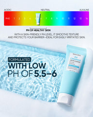 Label shows 5 ceramides for barrier-friendly cleansing.