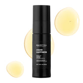 SkinTra Liquid Happiness serum bottle with pour cap for fast absorption and easy application.