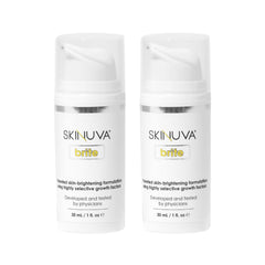 Skinuva Brite bottle front showing sleek packaging for easy daily use