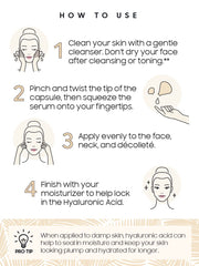 Skinworks Hyaluronic Acid Serum application scene for smooth, hydrated skin.