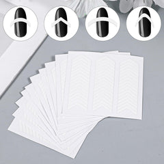 Skrfen French Tip Strip Moon Design 4 supports quick home manicures with minimal cleanup.