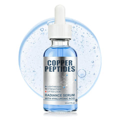 SKSOYT Copper Peptide Serum bottle shows lightweight hydration for daily use