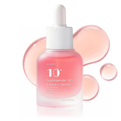 SKSOYT Niacinamide Serum bottle promotes an even skin tone with daily hydration.