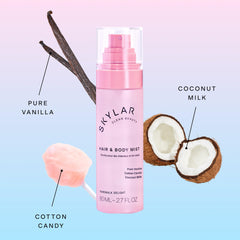 Skylar Boardwalk Delight on a sunny beach scene evokes light, clean fragrance.